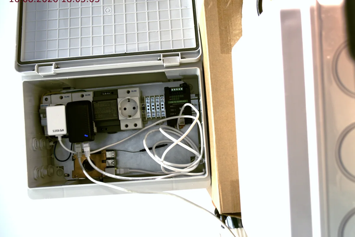 Real camera and enclosure hardware used in the current prototype